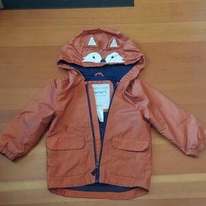 Carter's Orange Fox Hooded Jacket